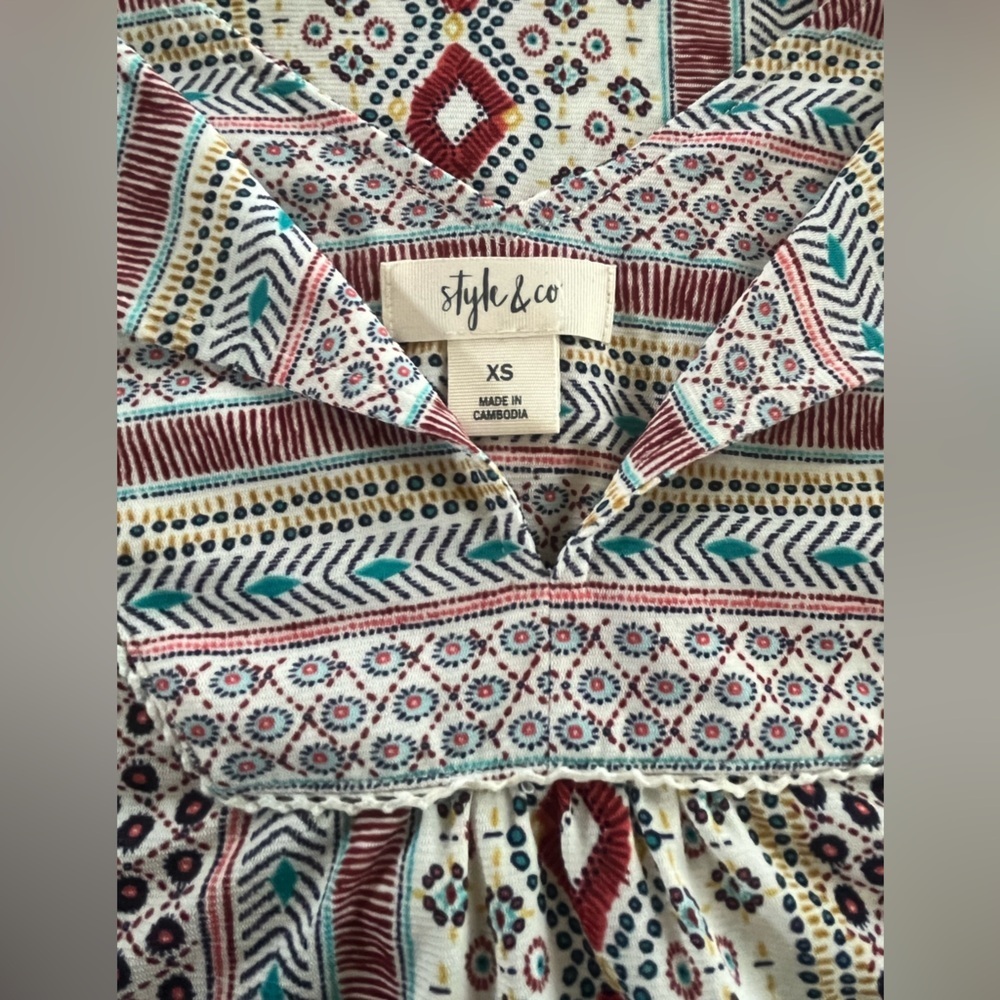 Style & Co. Multicolor Patterned Dress - Picture 3 of 3